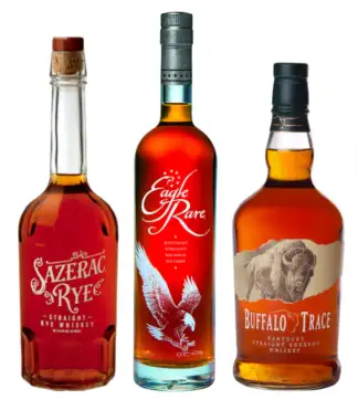 Eagle Rare 700ml, Buffalo Trace Kentucky Straight Bourbon Whiskey, Sazerac Rye Bundle